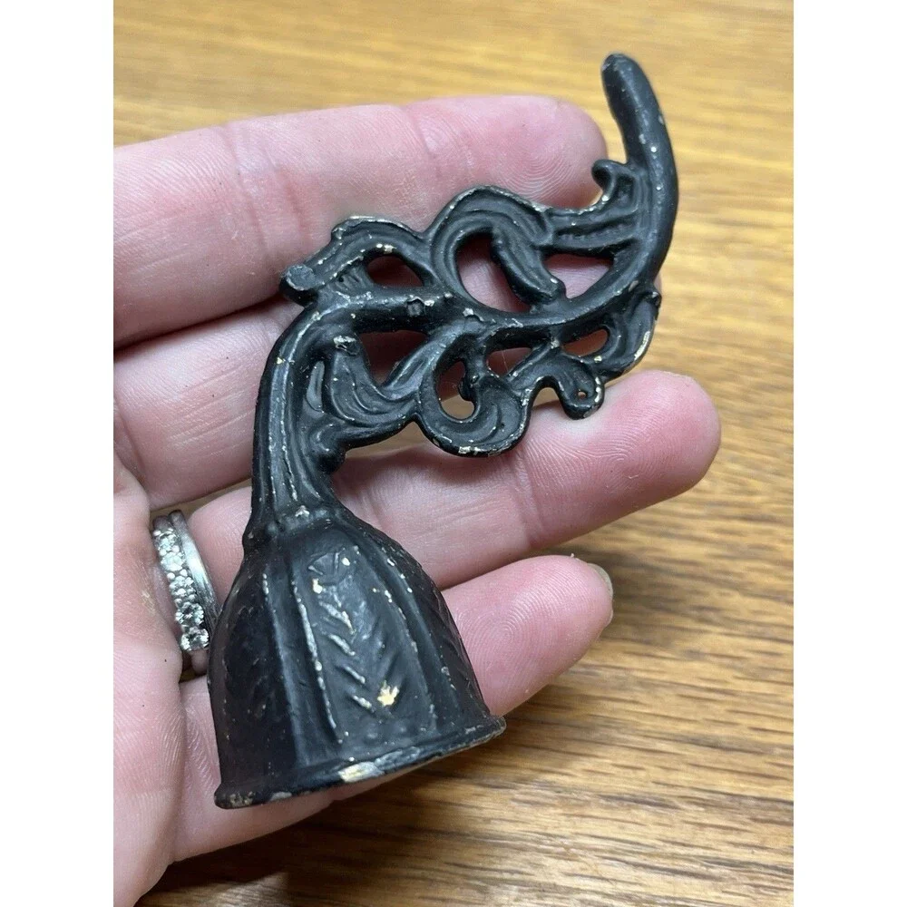 Two Vintage Ornate Candle Snuffers Collectible Metal Farmhouse Country Deco READ